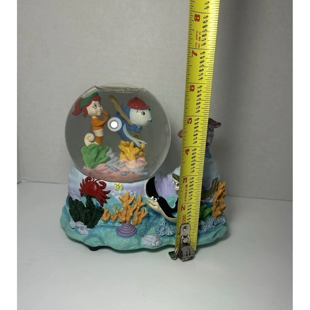 San Francisco Music Box Co Rainbow Fish Baseball Snow Globe Take Me Out Ballgame
